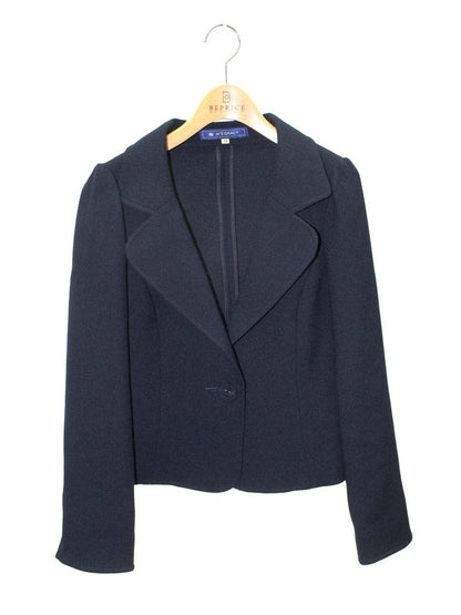 エムズグレイシー 624129 ジャケット 38 ネイビー テーラード ITZ0R3PTVPLW