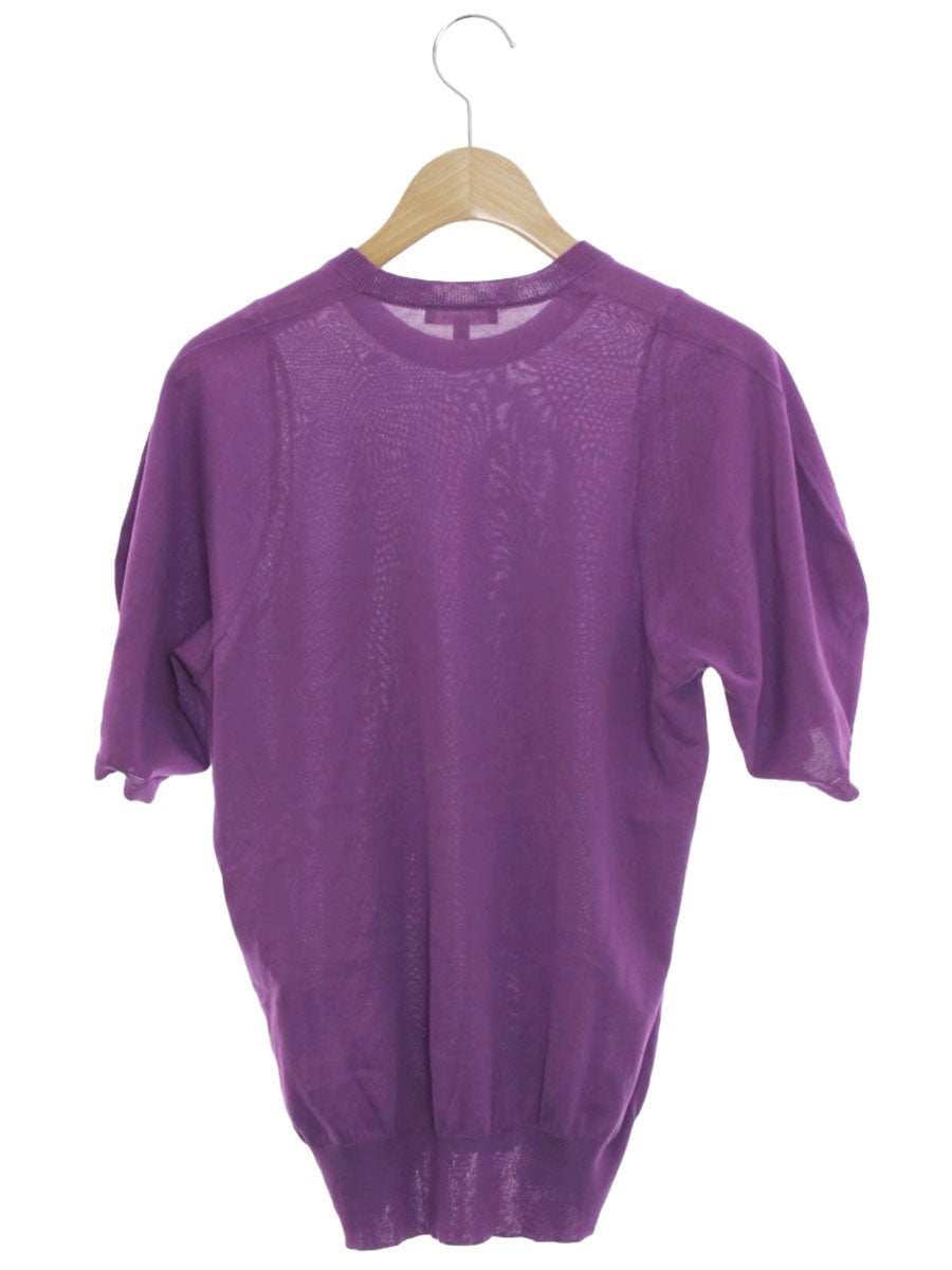 ブラミンク SC 16G CN SSL ニット  7918-106-0049 半袖ニット 36 パープル コットン ITCB29RV97IE