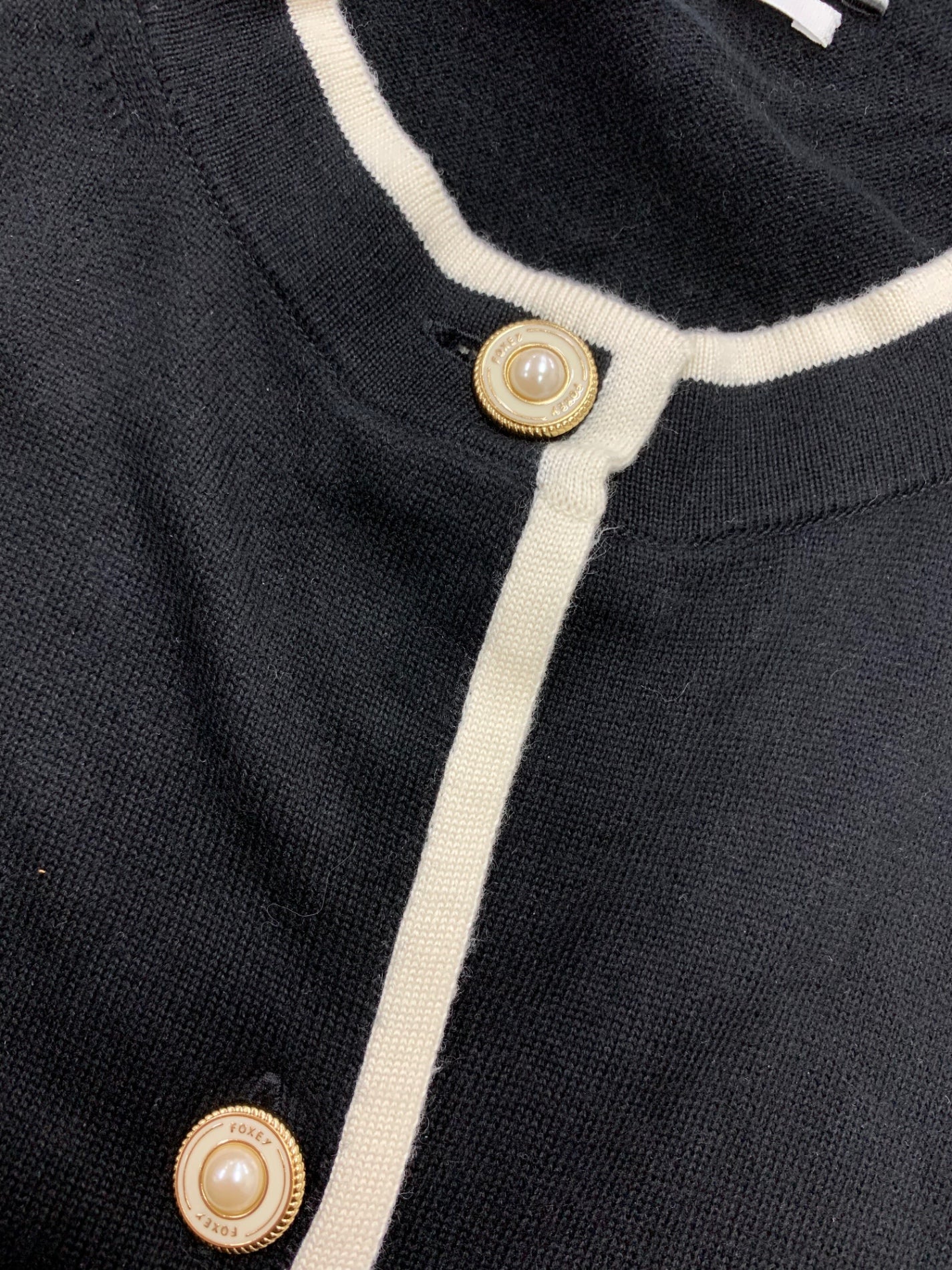 フォクシーニューヨーク collection 41256 カーディガン 40 ブラック ニット ITH9NPDC23Y8