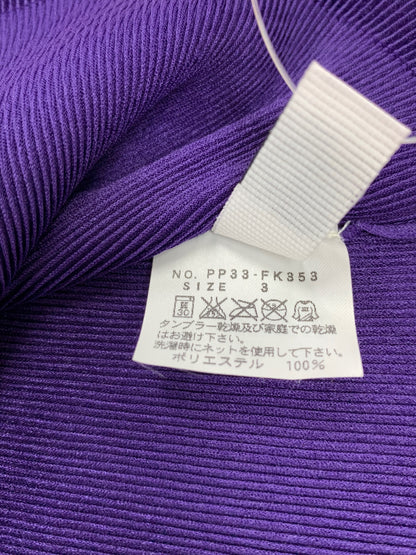 プリーツプリーズイッセイミヤケ PP33-FK353 プルオーバー 3 パープル ボトルネック IT2QRCHC7JOK