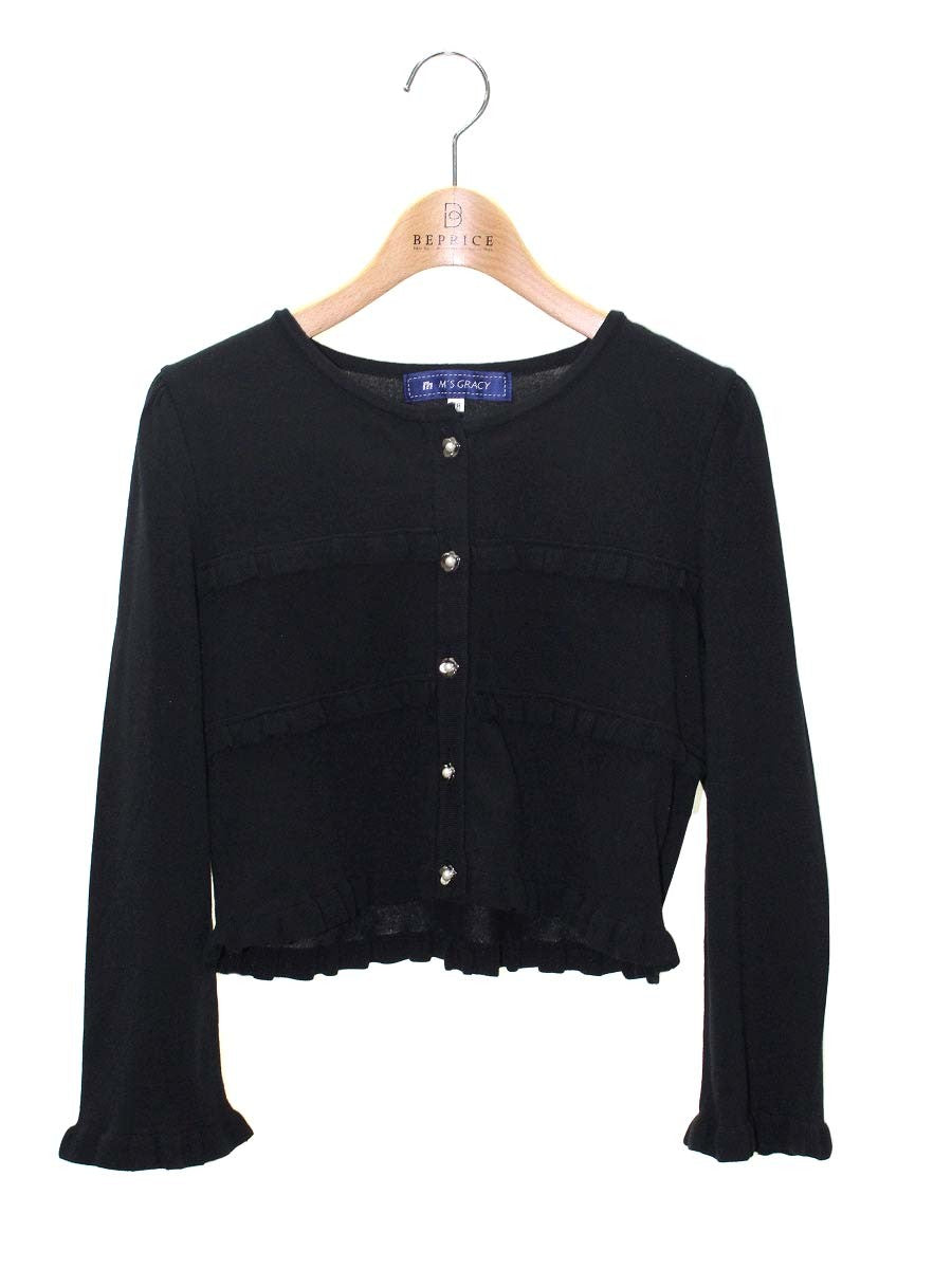 極美品⭐︎M'S GRACY フラワーチャーム フレア ノーカラージャケット 38 M'SGRACY-エムズグレィシー公式サイト