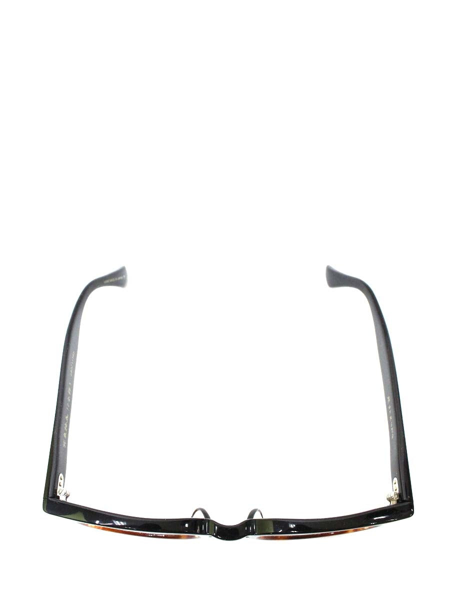 角矢甚治郎 其参拾五 10金飾り メガネ ブラック/クリアブラウン セルロイド ウェリントン ITY32UDM7TIW 【SALE】