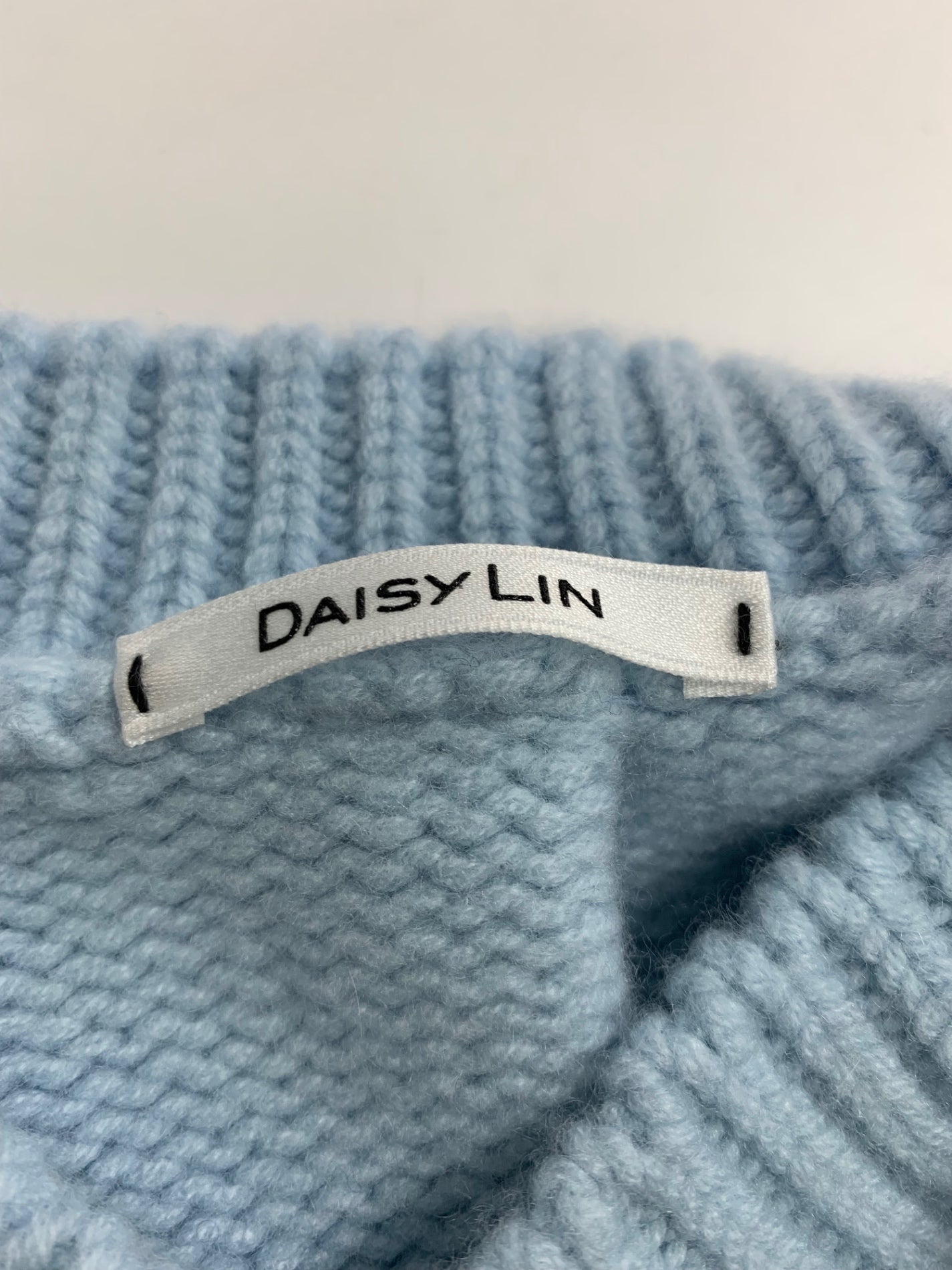 デイジーリン ふわとろ Cashmere Sweater “Daisy Twist” 07046 ニット F ブルー IT16DI7LV6G2