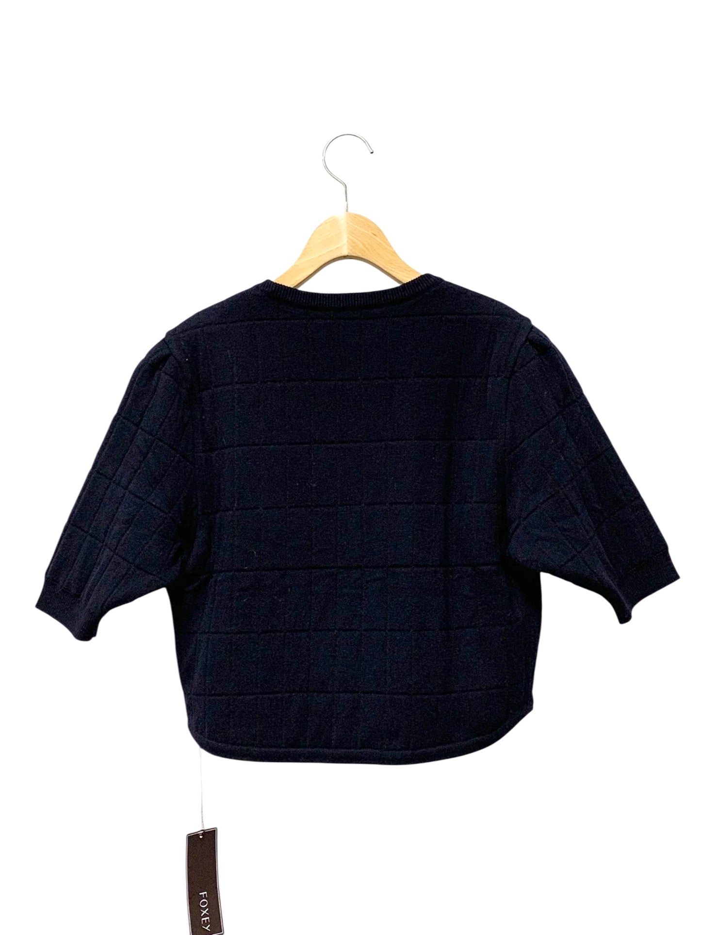 フォクシーブティック Aria Top 43928 ニット 40 ネイビー SP品 ITVSIQW6M9IG