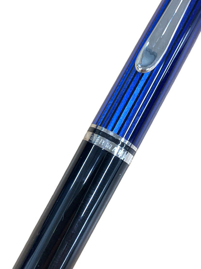 ペリカン スーベレーン K405 ボールペン ブルー ストライプ 縦縞 ノック式 IT14M7Q9913F