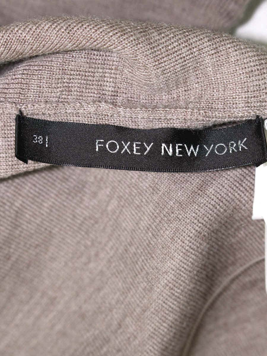 フォクシーニューヨーク 29424 カーディガン 38 ブラウンベージュ ITZ3UZOVTLNC