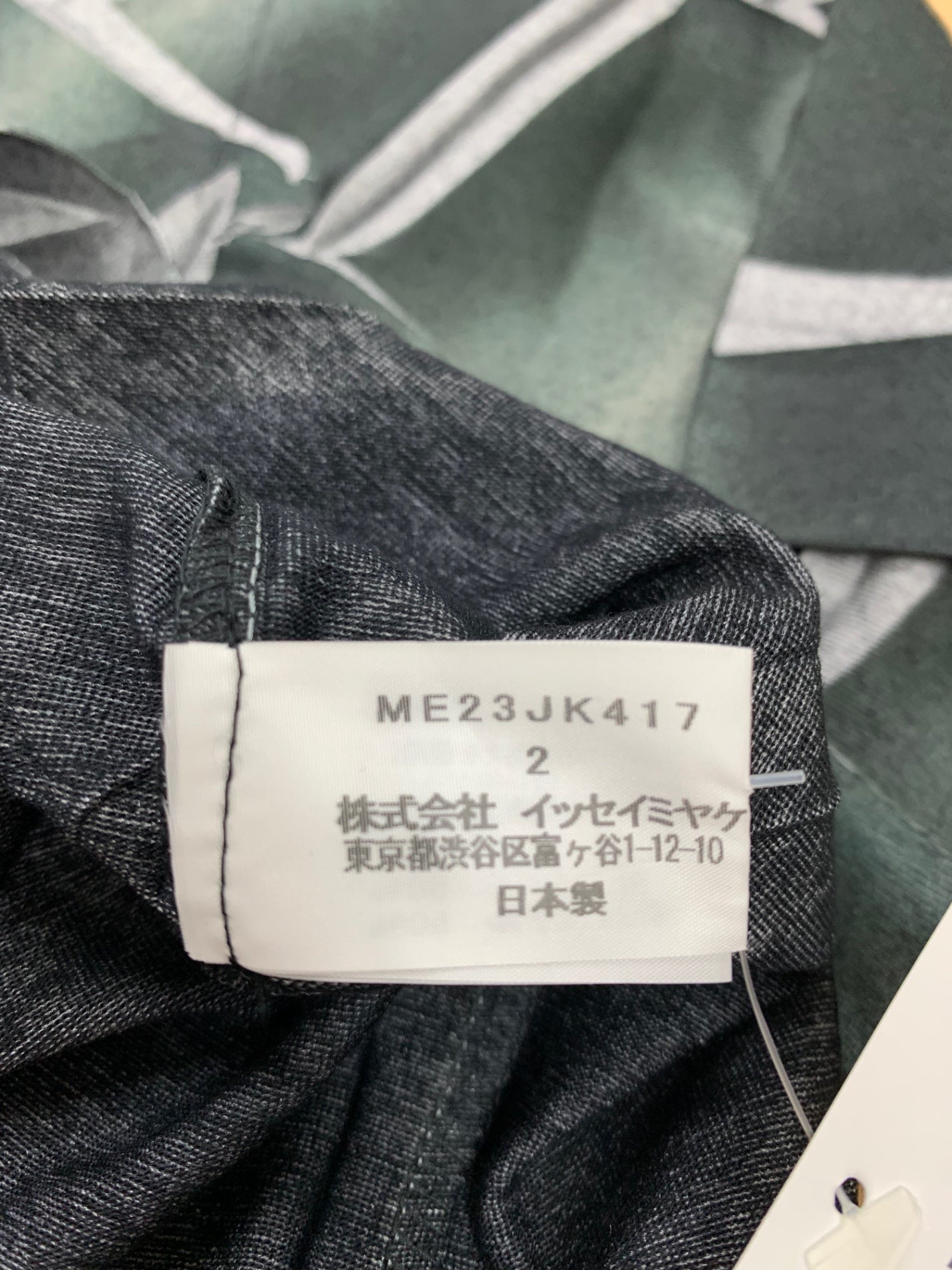 イッセイミヤケメン ME23JK417 Tシャツ 2 グリーン プリーツプリント IT5RPLXABV3K