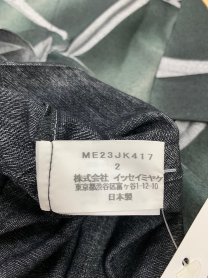 イッセイミヤケメン ME23JK417 Tシャツ 2 グリーン プリーツプリント IT5RPLXABV3K
