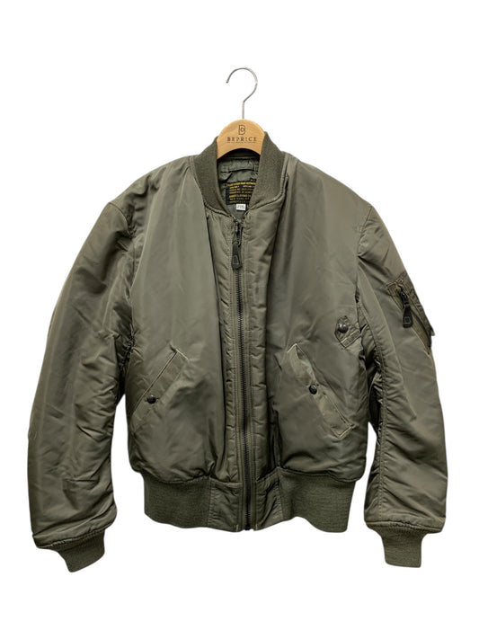 アヴィレックス ブルゾン M カーキグリーン レザージップ ITN5QXLA3LL0