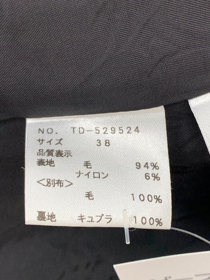 エムズグレイシー 529524 コート 38 チャコール チェック ピーコート IT5N41XLBC6Y