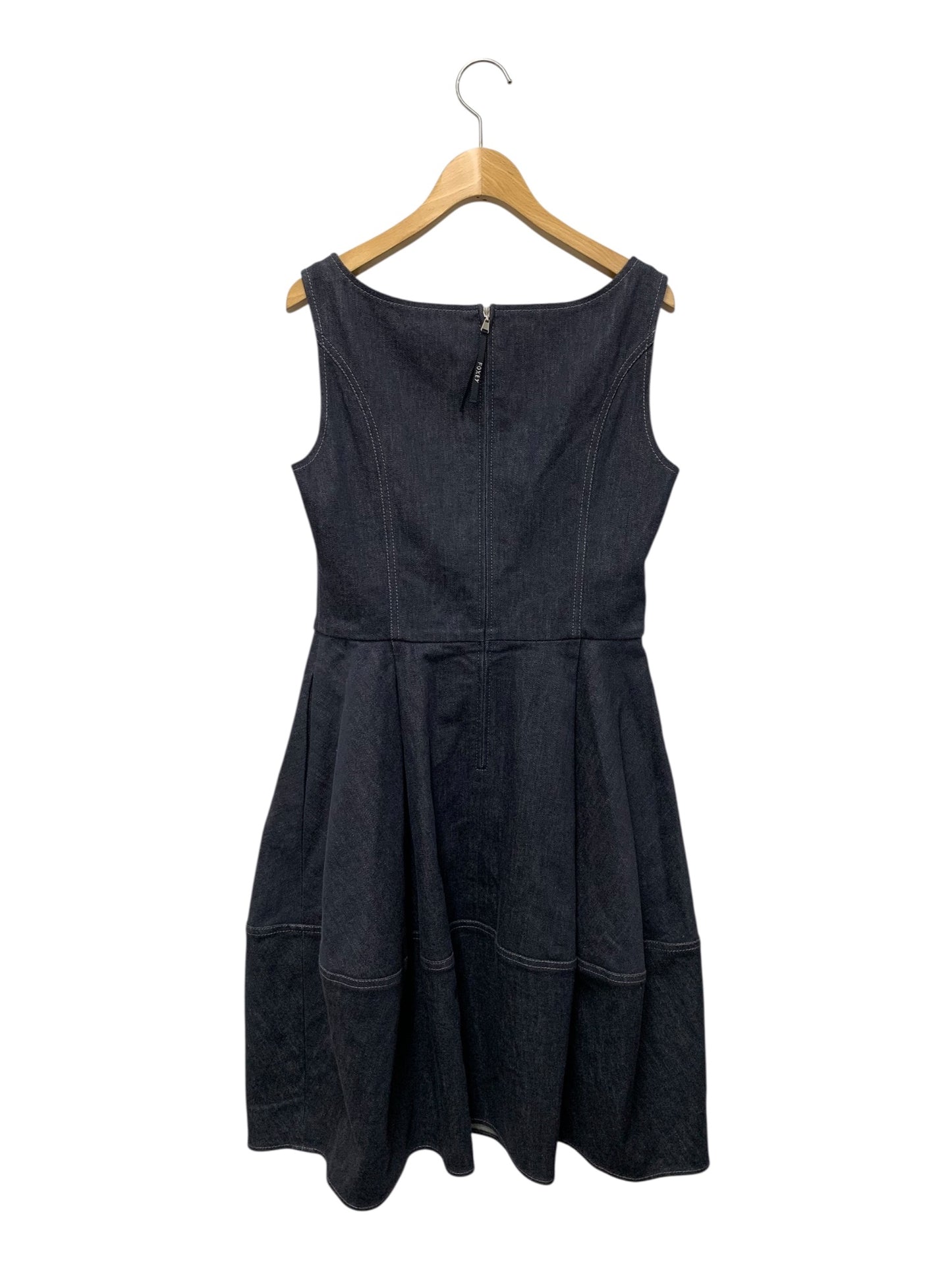 フォクシーニューヨーク Dress Denim Baron 41682 ワンピース 40 ネイビー ITR0LTASOEZS