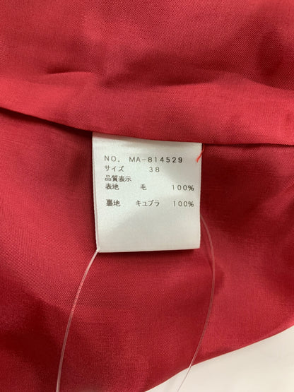 エムズグレイシー 814529 ジャケット 38 レッド Pコート ハーフ ウール ITLBVQUDC0P5 【SALE】