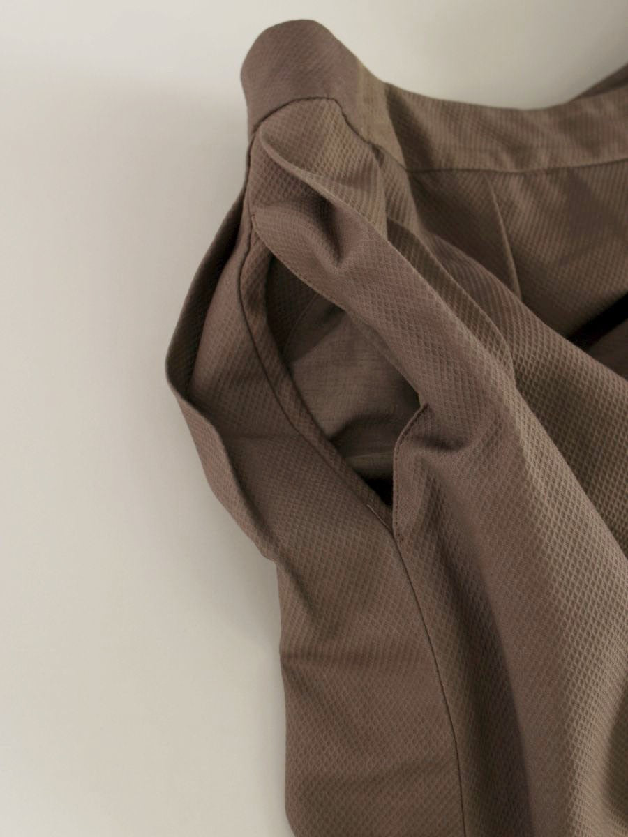 ルネ 5424030 スカート 34 ブラウン 裾カットワーク フレアー ITQMNOOTGFG2