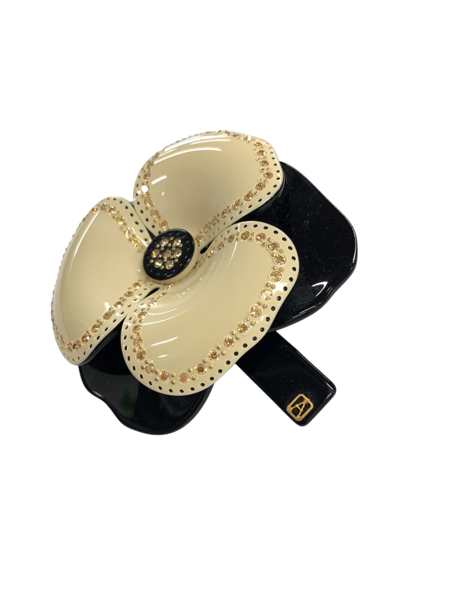 アレクサンドルドゥパリ AA8-14796-02 バレッタ ベージュ カメリア ラインストーン ITCZWA3YPC6I