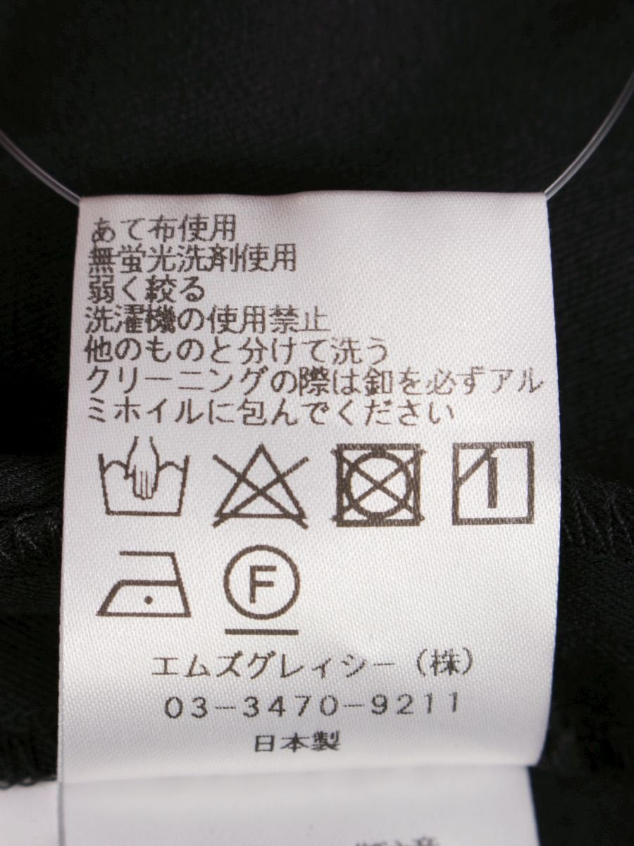 エムズグレイシー 311315 ワンピース 40 ブラック ステッチ ボタン ITCRX9T0CODE