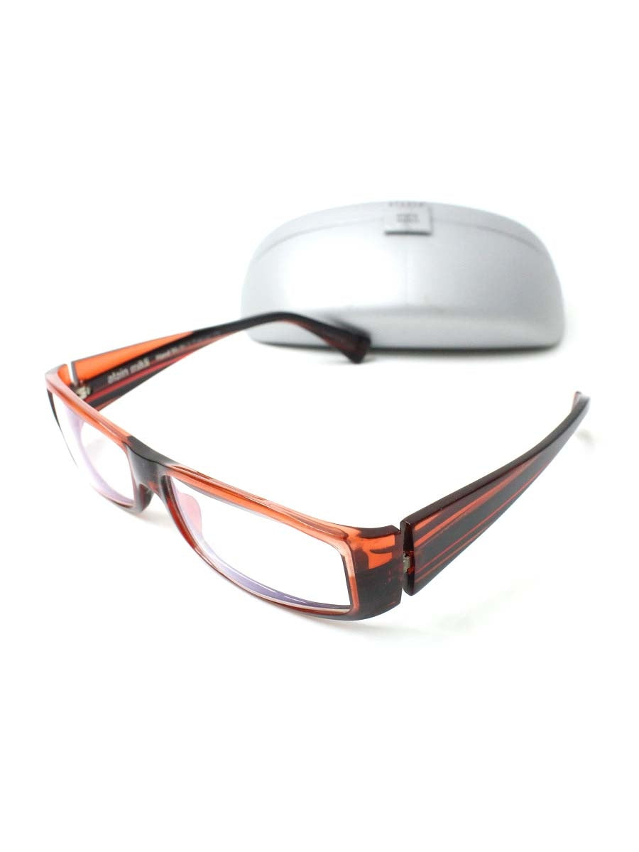 アランミクリ A0506 44 メガネ レッド セルフレーム フルリム スクエア IT6DHIVN4NUO