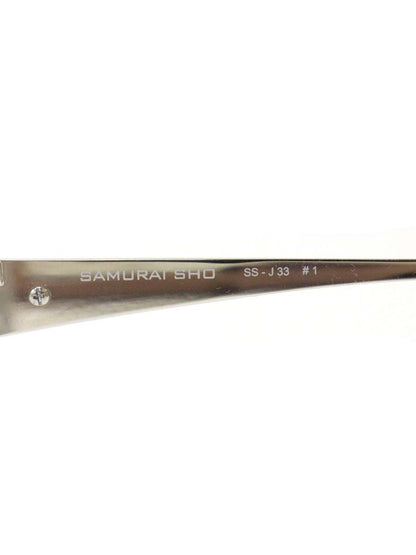 サムライ翔 SS-J33 メガネ シルバー/ブラック メタルフレーム スクエア IT1CKO1XAQ44