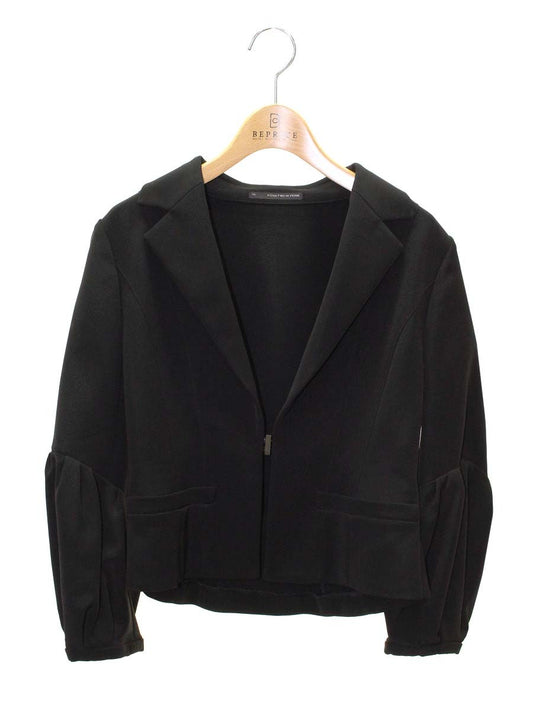 フォクシーニューヨーク 25692 ジャケット 40 ブラック テーラード パフスリーブ ITA323IG2PT8