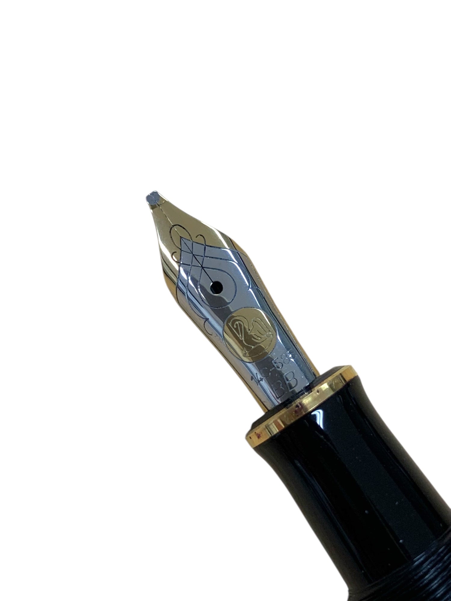 ペリカン 万年筆 スーベレーン M600 グリーン ストライプ BB 14C-585