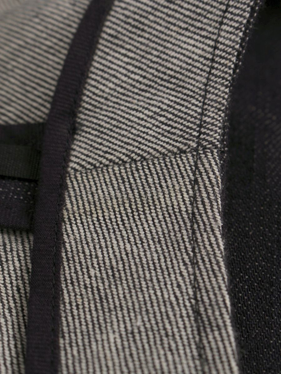 フォクシーニューヨーク 39368 ワンピース 40 ネイビー デニム フリル Vネック ITMQE44DRYMU