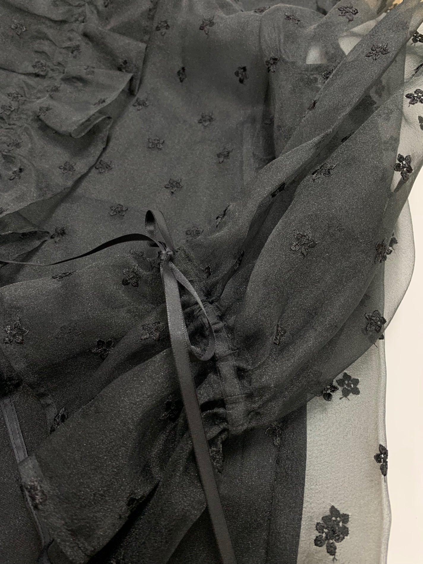 トッカ FRAGMENT OF THE STAR BLTOCS0813 ブラウス 0 ブラック オーガンジー 刺繍 ITEUVM08UGRW