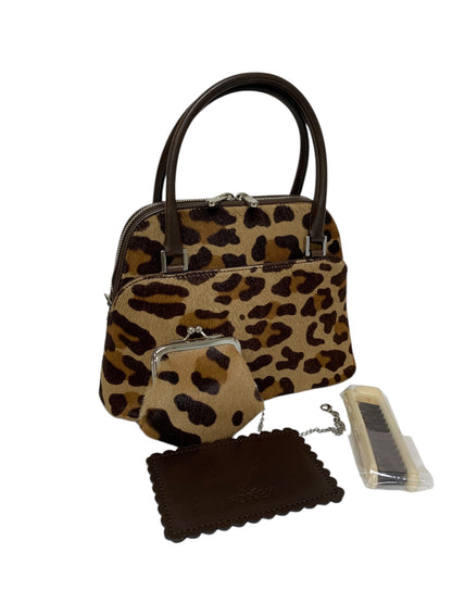 フォクシー マカロンバッグ ハンドバッグ ブラウン レオパード ITR594KF1LCK