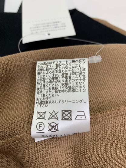 エムズグレイシー 918354 ワンピース 38 ブラウン ニット リボン ITZ2XFD6NHFY