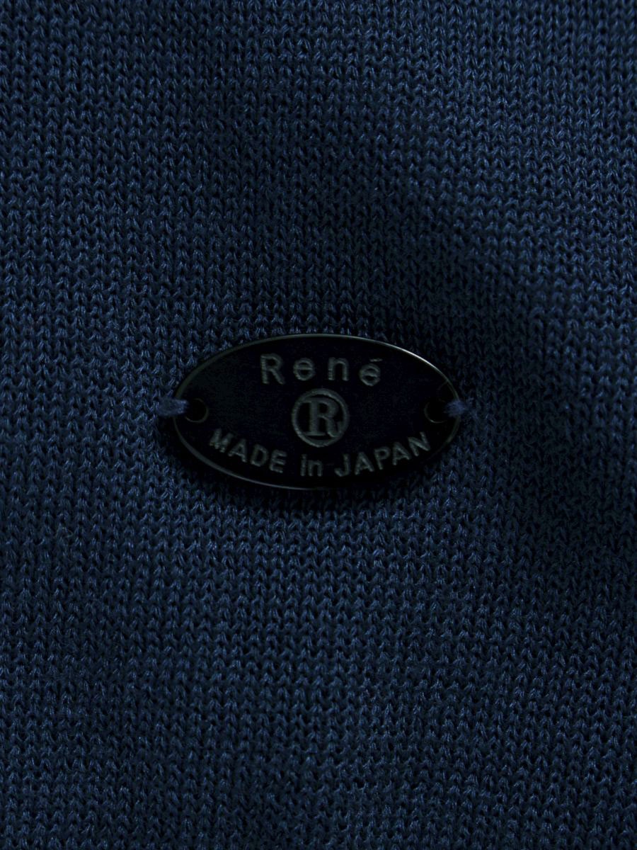 ルネ 5332031 ノースリーブニット 34 ネイビー フリル Vネック | 中古