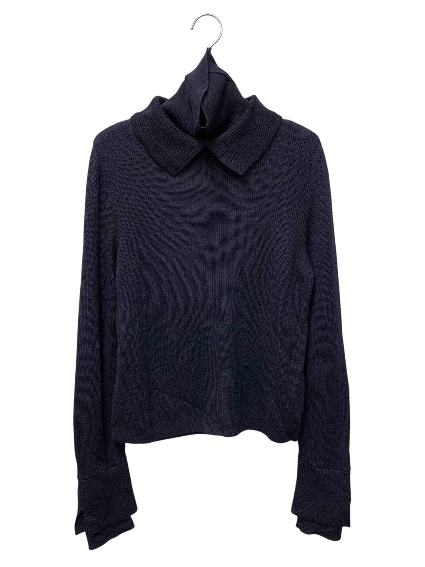 フォクシーブティック Knit Top Layer 41758 ニット セーター 40 ネイビー ウール IT3TR9ITJCKG