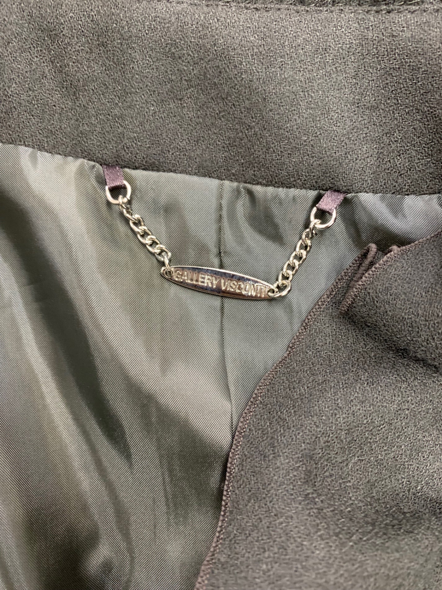 ギャラリービスコンティ 1364429 コート 2 ブラウン フリル ITM4UCA9UV20