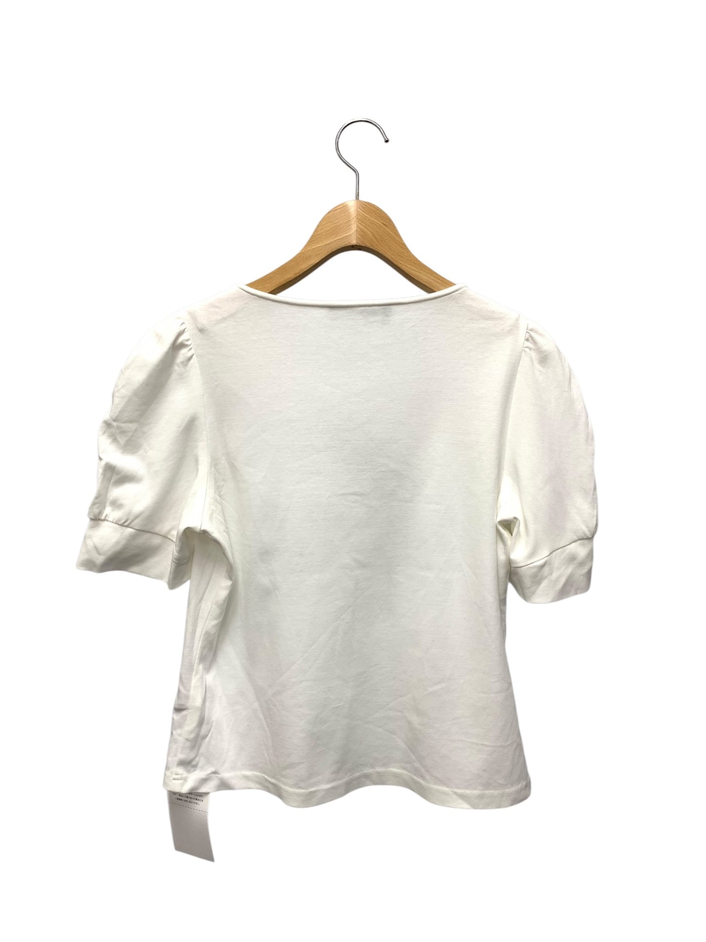 エムズグレイシー グログランリボン付きカットソー 515334 Tシャツ 40 ホワイト IT17N0QJL2O0