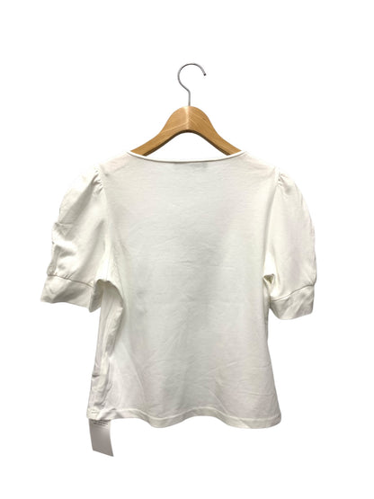 エムズグレイシー グログランリボン付きカットソー 515334 Tシャツ 40 ホワイト IT17N0QJL2O0