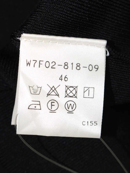 トゥービーシック W7F02-818-09 ジップカーディガン 46 ブラック ステッチ IT93B1KY7H4W