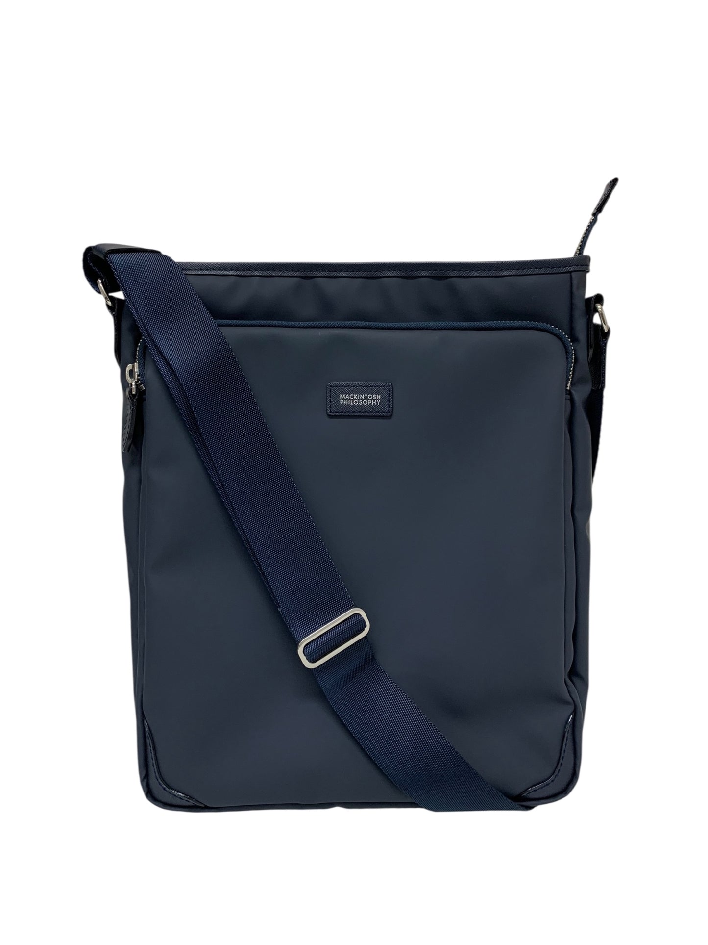 マッキントッシュフィロソフィー バルヴェニーLTD3 68753 ネイビー ショルダーバッグ タテ型 A4ジャストサイズ ITCEXYZ87YRS