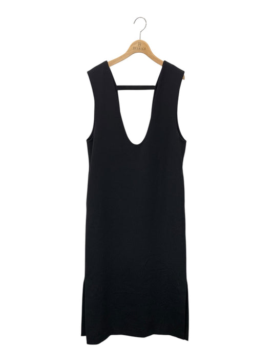 エンフォルド 300ES231-0130 ジャンパースカート 36 ブラック スリット Vネック ITW1NVY3PZE8