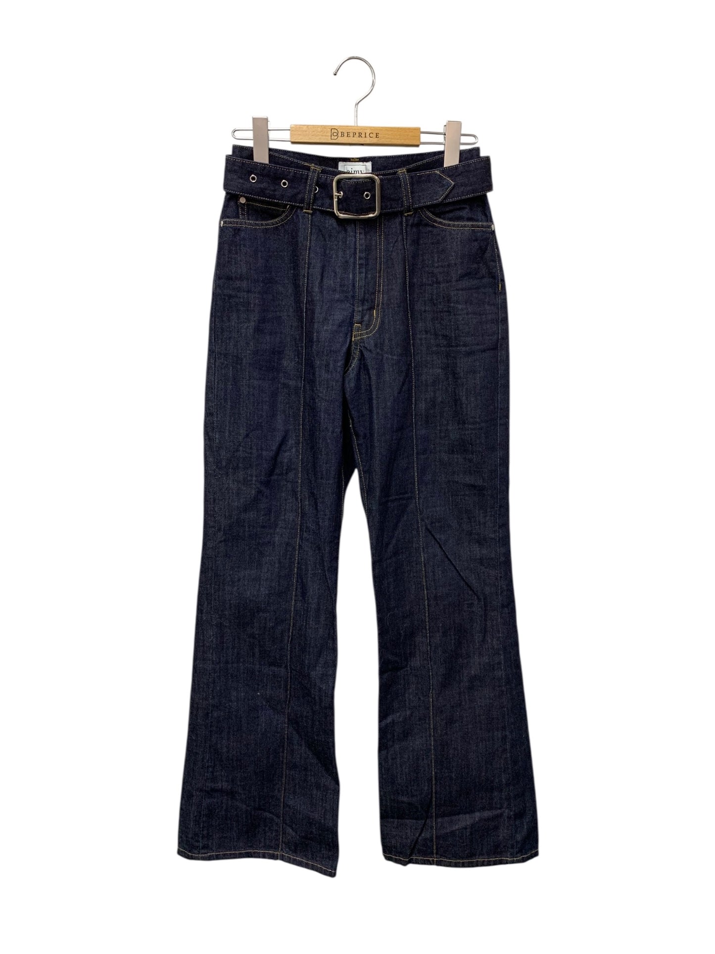 エイミーイストワール  ピンタックベルトデニムパンツ 1119522509-0 25 ネイビー 2019AW ITLM8YDRRBV0
