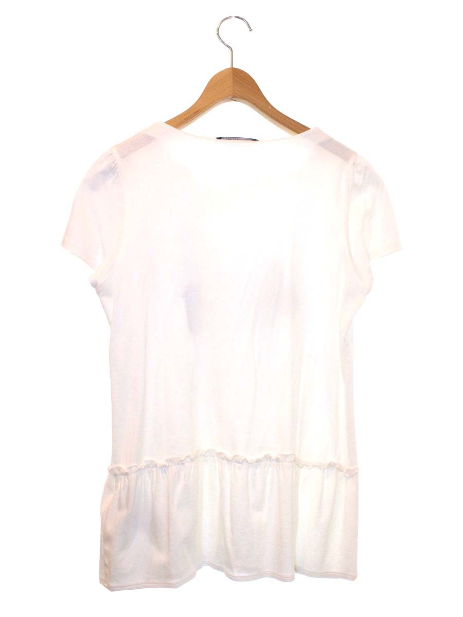 エムズグレイシー 725331 Tシャツチュニック 40 ホワイト ガールズプリント ITUXMB0LPA2U