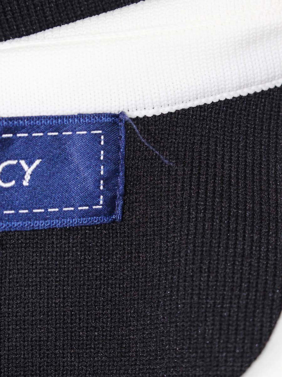 エムズグレイシー 白襟付きニットワンピース 018345 40 ブラック パールボタン ITL5IYP9JHZW