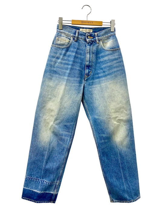 ゴールデングース G30WP007 デニムパンツ 24 ブルー ハイウエスト ダメージ加工 富岡佳子・金子綾着用モデル IT7QWJ9HKGO2