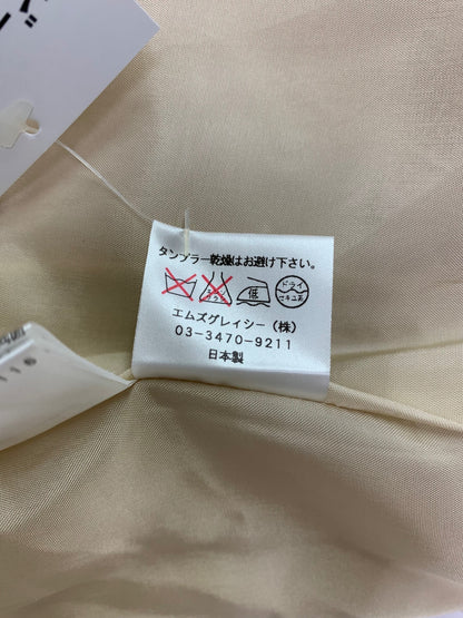 エムズグレイシー 629522 コート 38 ベージュ ウール混 ストーンボタン ITQ8NSZPC20O