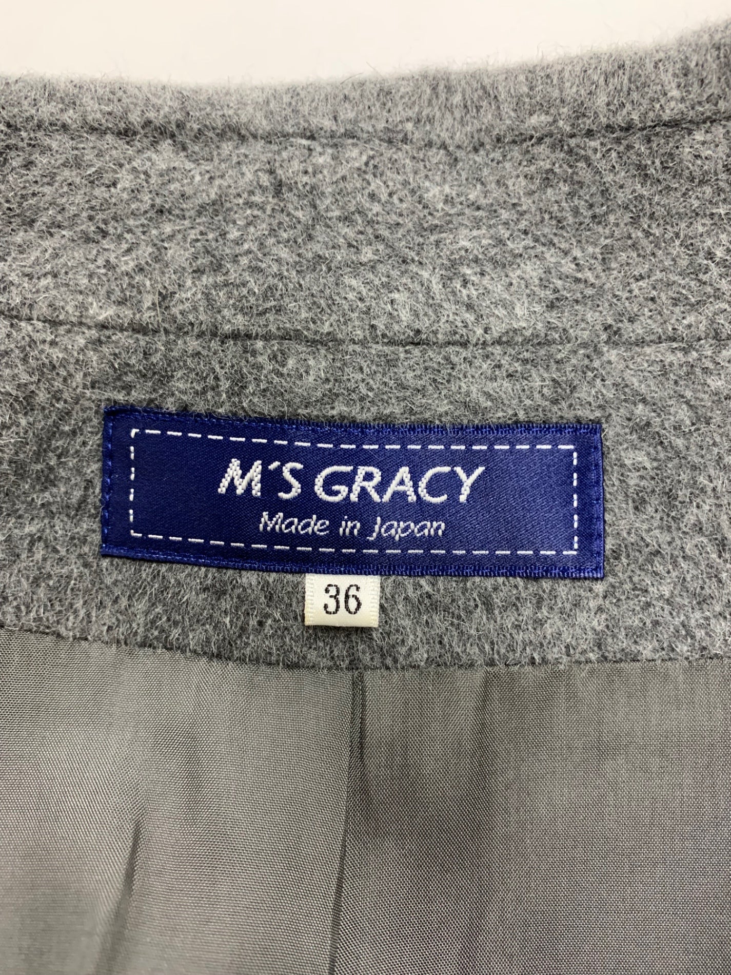 エムズグレイシー Pink Elegant Coat 819525 コート 36 グレー ITKD944YYNZF