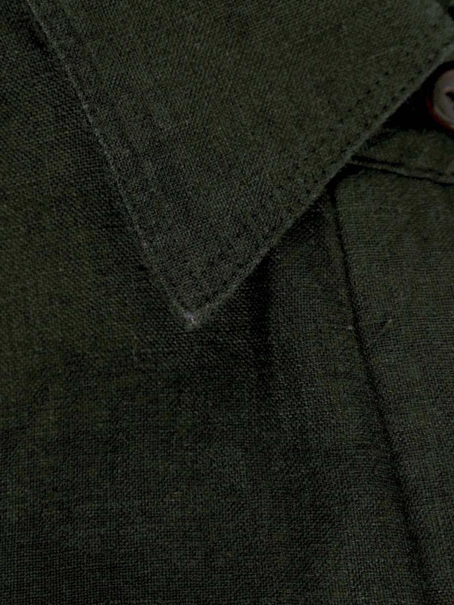 カレンソロジー CL406026ER チュニック F ブラック リネン 麻 ITBCXPTJDDHW