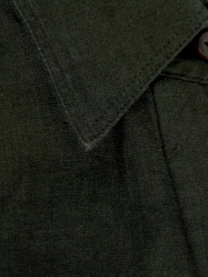 カレンソロジー CL406026ER チュニック F ブラック リネン 麻 ITBCXPTJDDHW