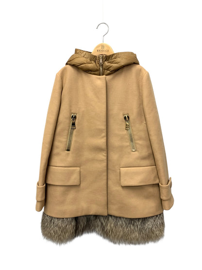 モンクレール FENELON GIUBBOTTO FENELON JACKET A2-093-49715-10 1 キャメル フォックスファー ダウンジレ ITF6W5PXV9WI