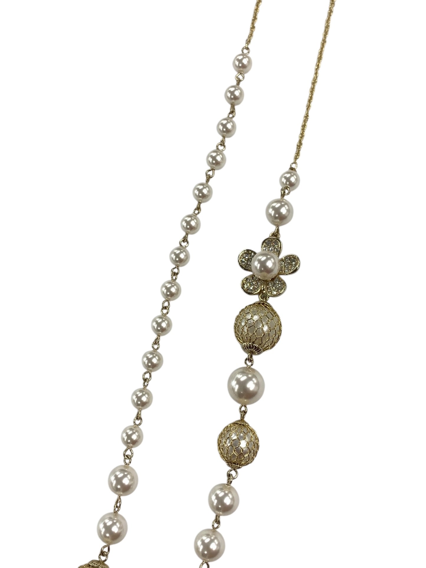 ルネ ネックレス ゴールド パール フラワー ビジュー ITDSAAG3HMW0