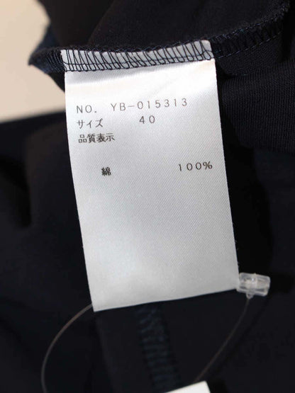 エムズグレイシー 015313 Tシャツ カットソー 40 ネイビー ステッチ リボン IT8QFXHEE4DW
