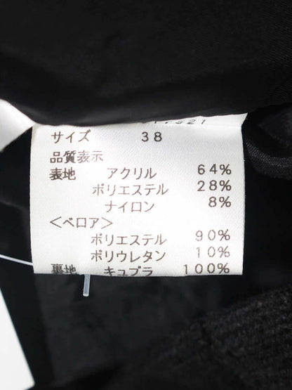 エムズグレイシー 017521 スカート 38 ピンク フラワーモチーフ 切替 ベロア ITUFZP5KH7UQ