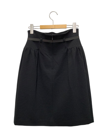 エムズグレイシー 017105 スカート 38 ブラック ウエストリボン ボックス IT7M60JYBTCZ 【SALE】