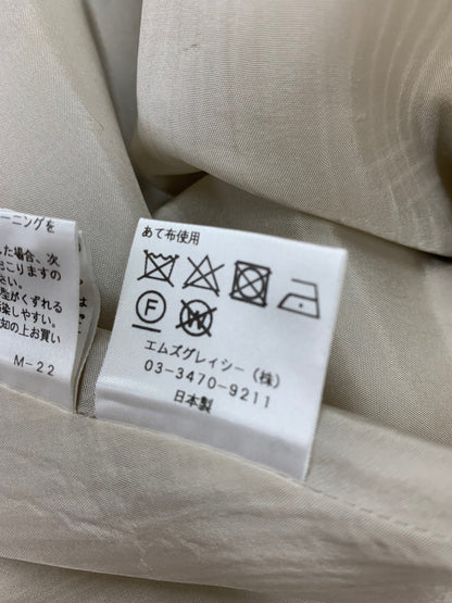 エムズグレイシー 914313 917332 セットアップ 38 ベージュ ジャケット スカート リネン混 ITG42PZMC5LC