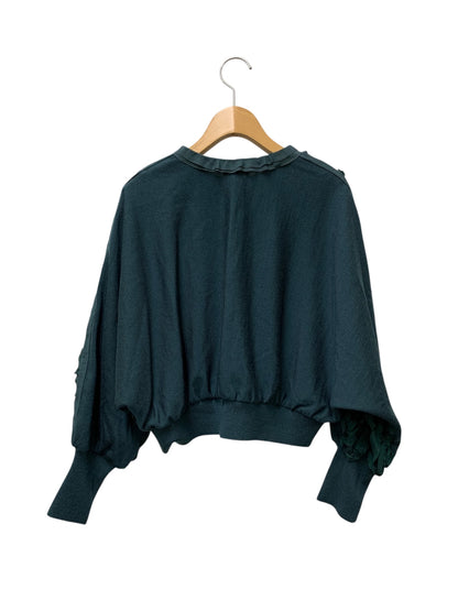 ランバンコレクション メリノウール チュールドッキングカーディガン 2505842 38 グリーン 25AW ITQDKP92JFFR